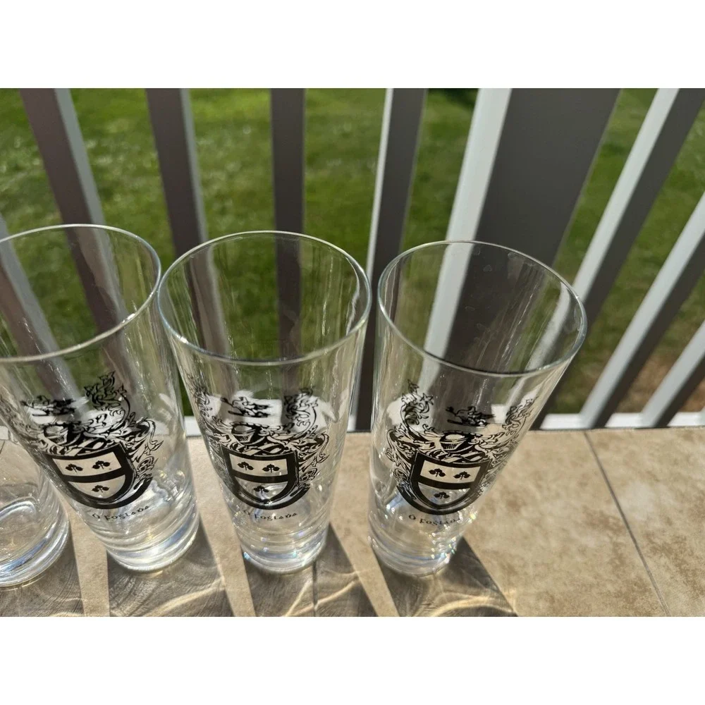 Set of 5 Vintage Irish Coat of Arms Highball Glasses 7
